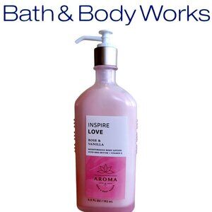 Bath Body Works Rose Vanilla Body Lotion Glass Bottle Discontinued Limited NWT